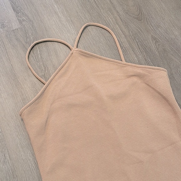 Forever 21, Medium, Tight Dress, Tan - Picture 2 of 4